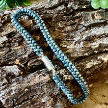 Load image into Gallery viewer, Mediterranean Blue Seed Bead Bracelet - Custom Fit with Magnetic Clasp