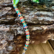 Load image into Gallery viewer, Petite Rainbow Seed Bead Bracelet with Gold or Silver Accents