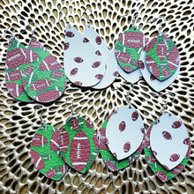 Load image into Gallery viewer, Football Earrings, Genuine Leather, Faux Leather, Vegan