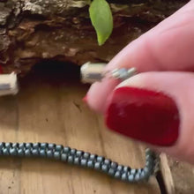 Load and play video in Gallery viewer, Mediterranean Blue Seed Bead Bracelet - Custom Fit with Magnetic Clasp
